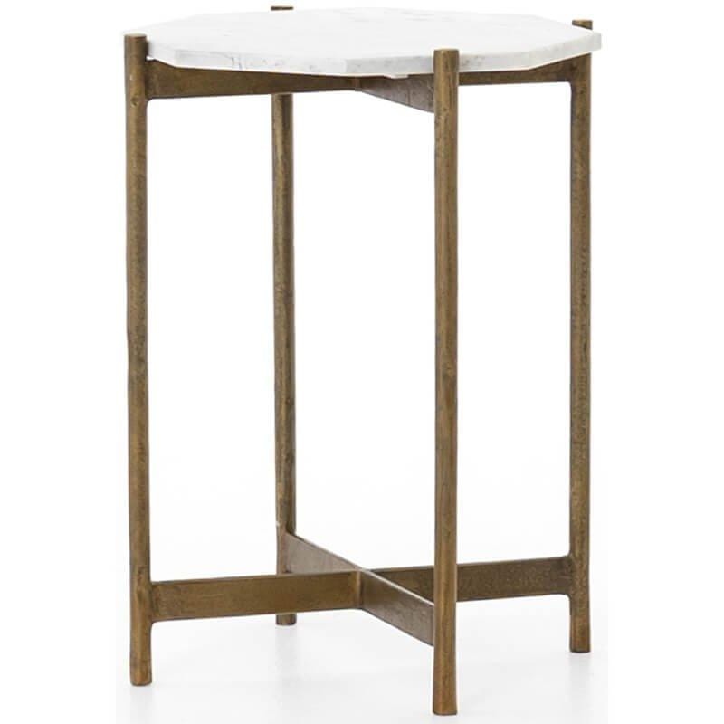 Image of Adair Side Table, Raw Brass
