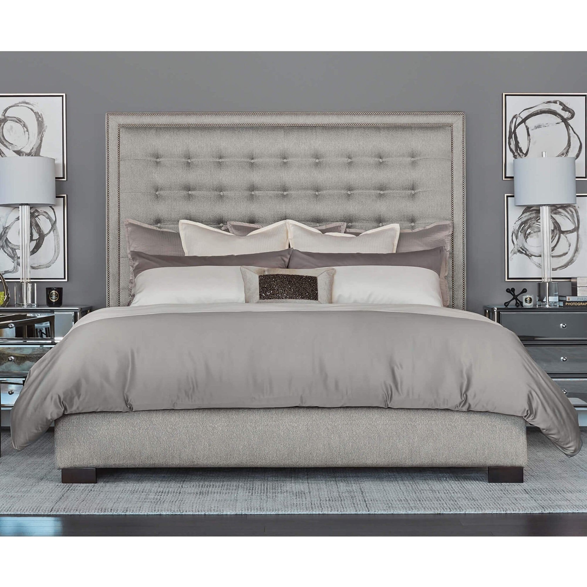 Motif Duvet Set Taupe Ivory High Fashion Home