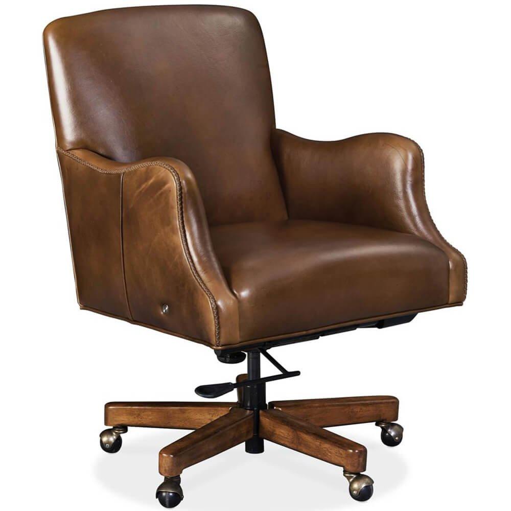 Binx Heated Leather Executive Office Chair Legendary Camel High