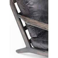 Brooks Leather Lounge Chair, Ebony – High Fashion Home