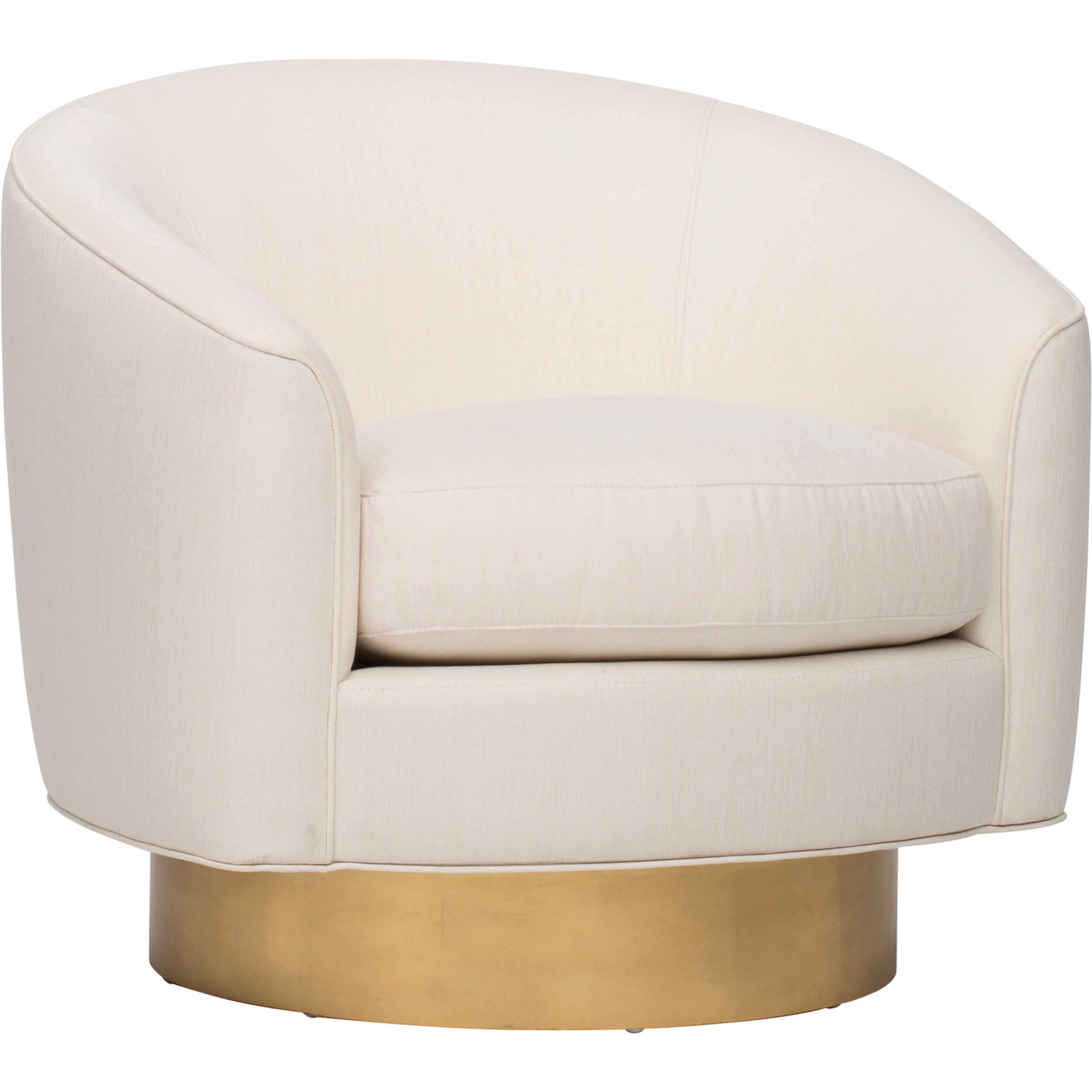 Image of Camino Swivel Chair, Ivory