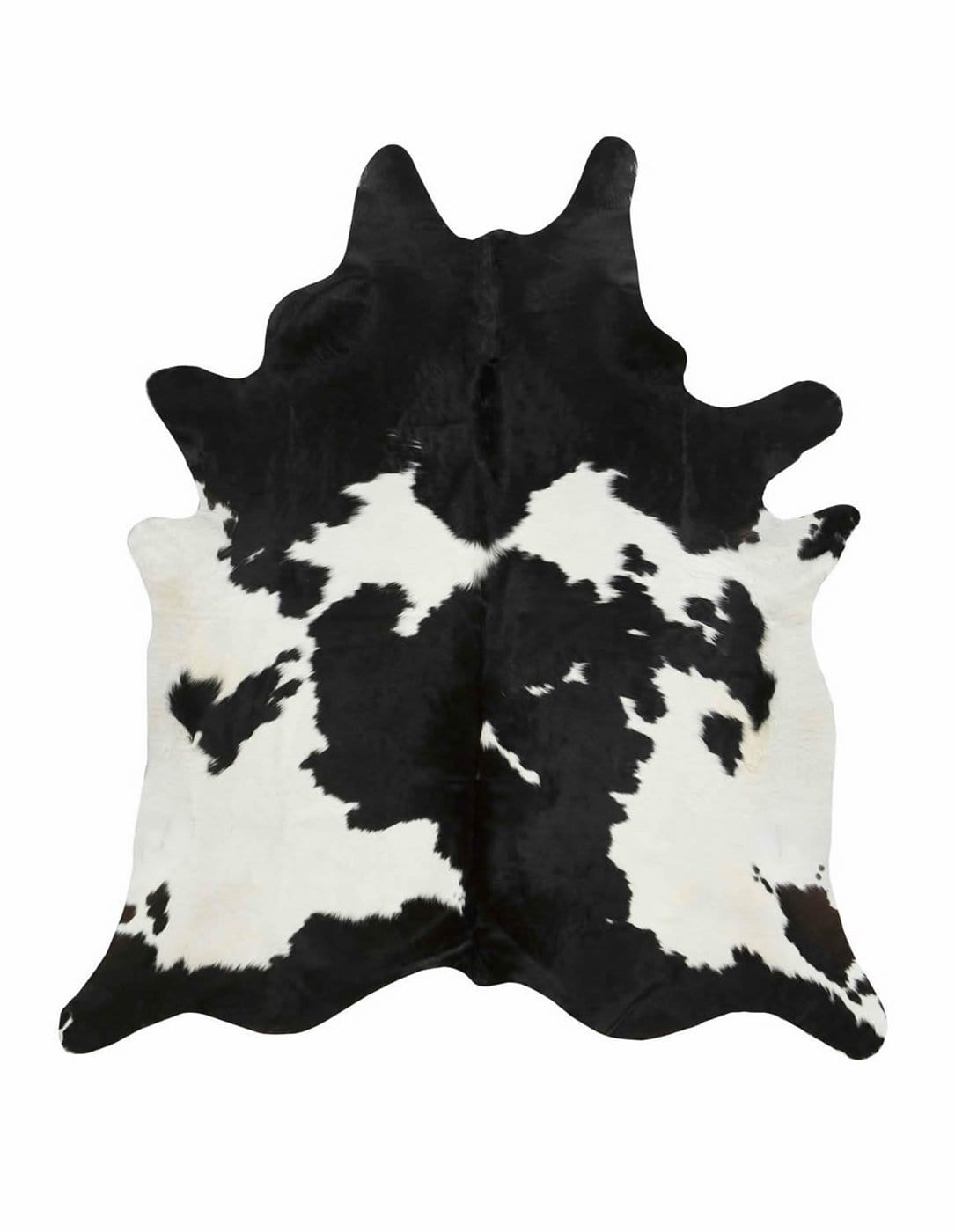 Black And White Special Extra Large Hide Rug High Fashion Home