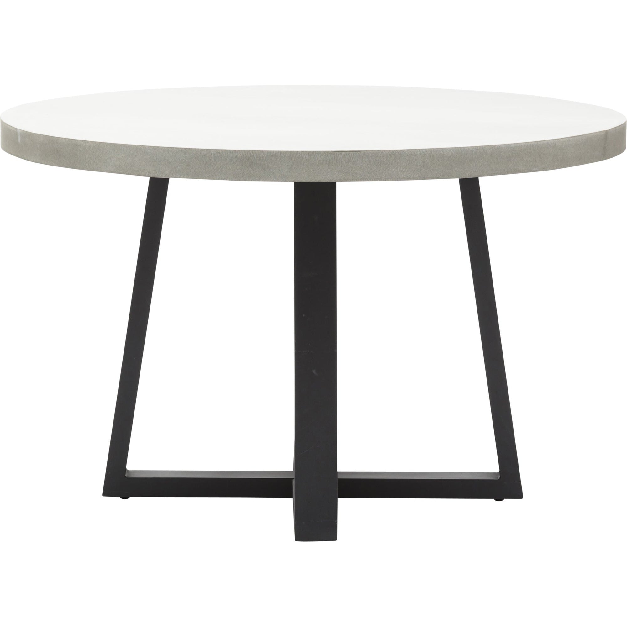 Cyrus 48 Round Dining Table Grey High Fashion Home