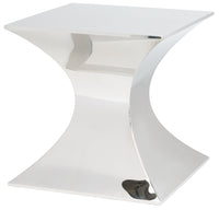 Praetorian Side Table, Polished Stainless - Furniture - Accent Tables - High Fashion Home