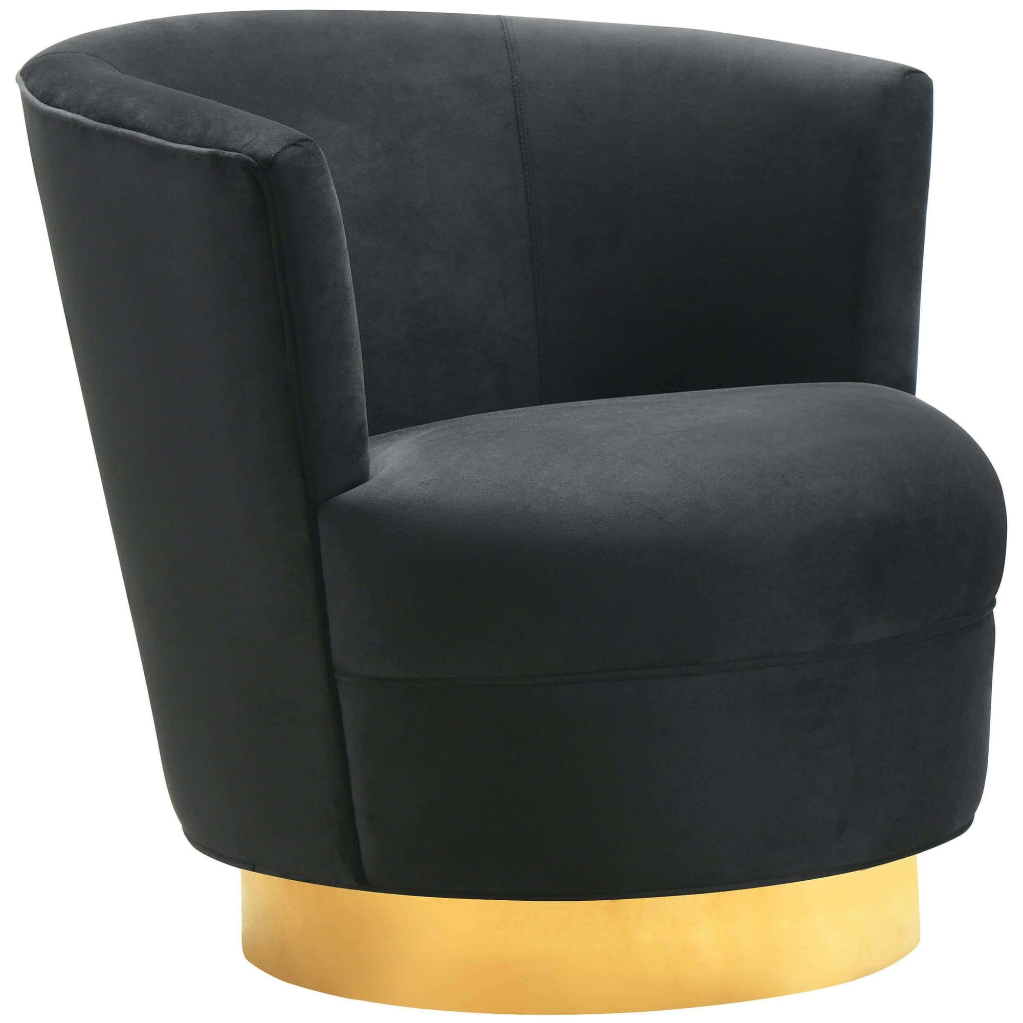 norah swivel chair black – high fashion home