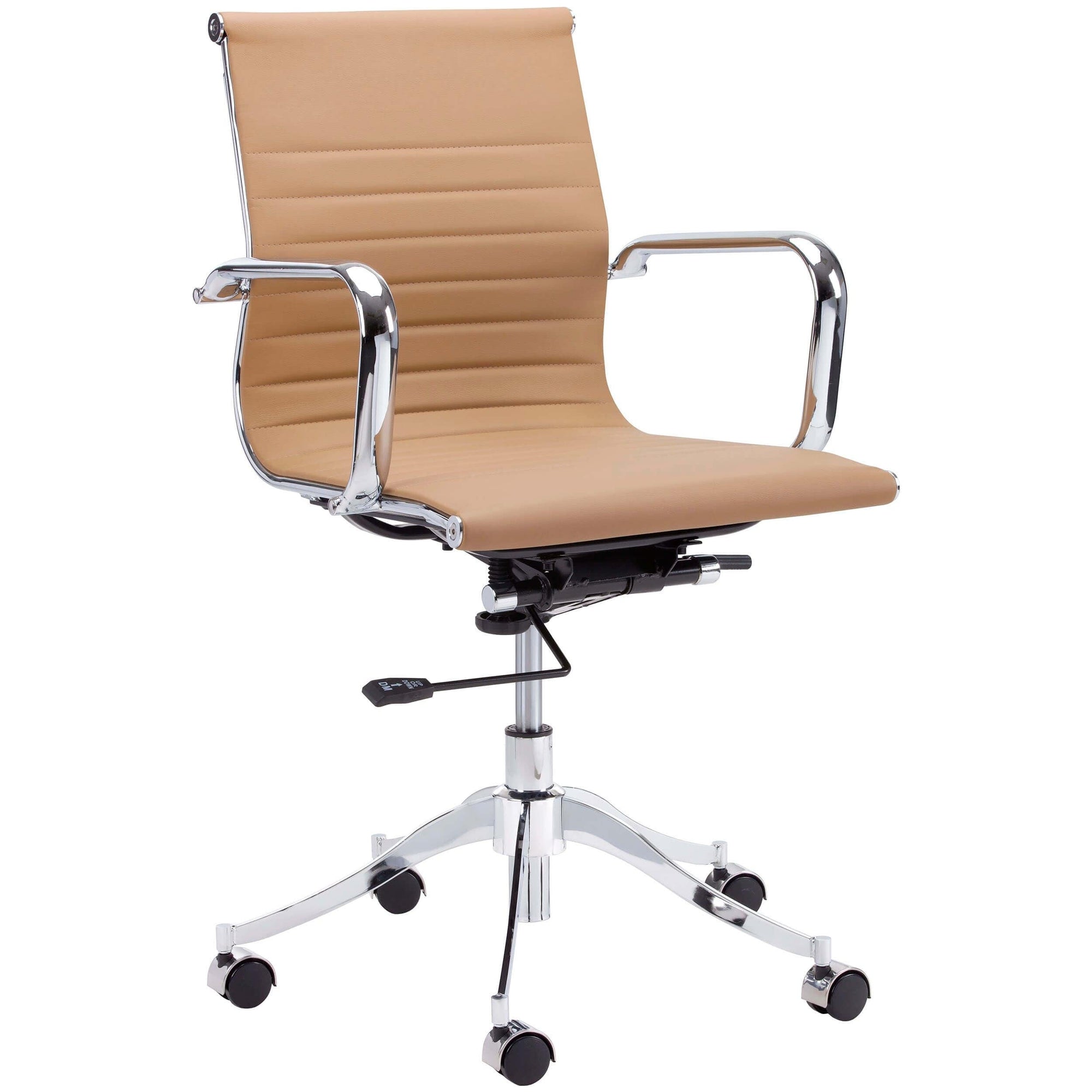 Tyler Full Back Office Chair, Tan – High Fashion Home