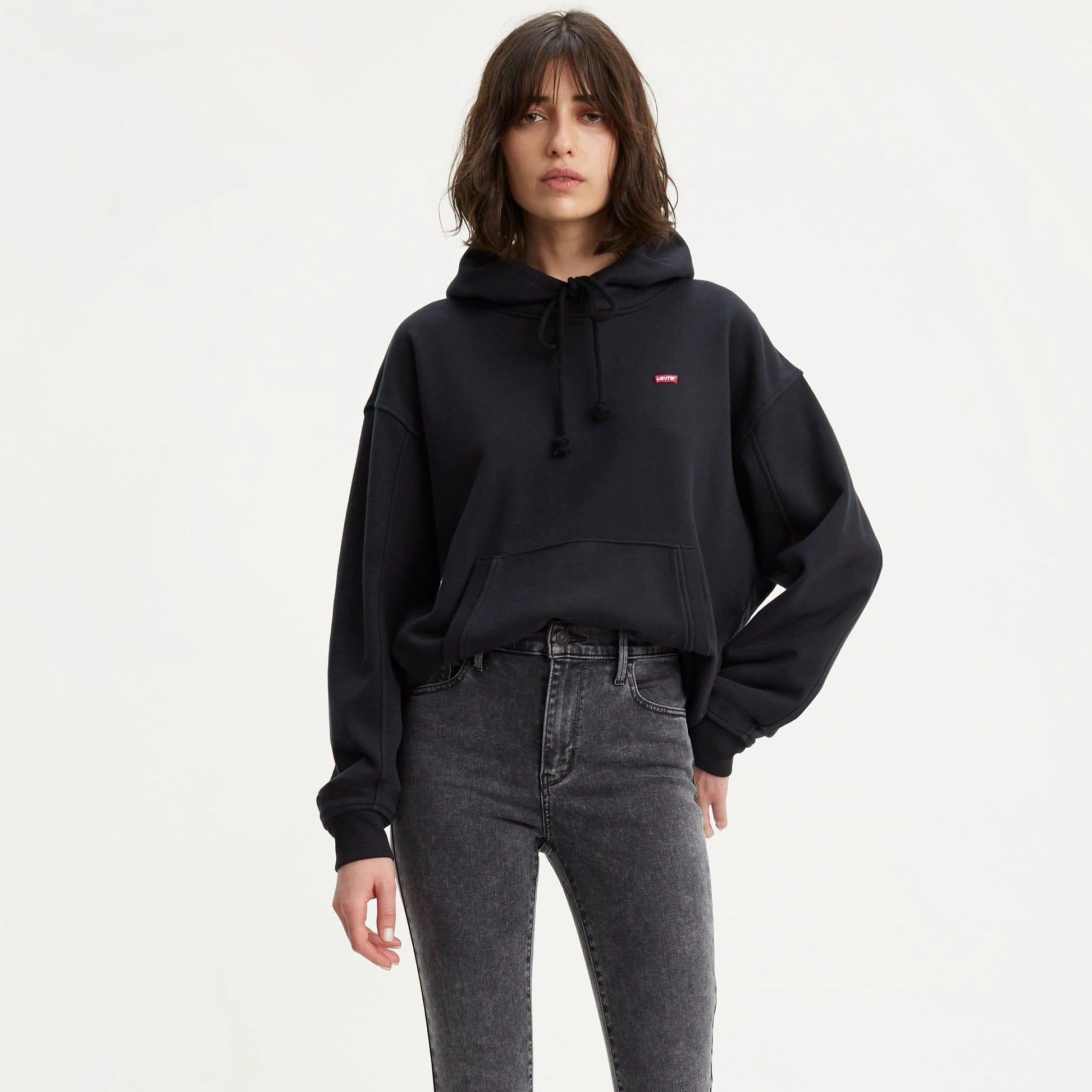 grey levis hoodie women's