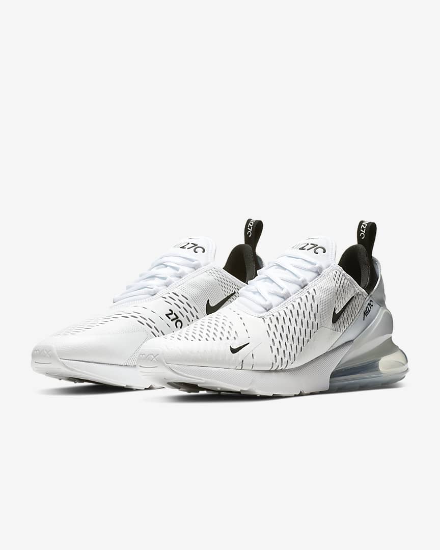 Nike Air Max 270 AH8050-100 Men White/White/Black – Alta