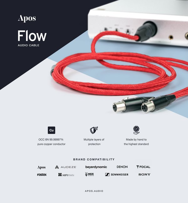 Apos Flow Headphone Cable for [Audio-Technica] ATH-MSR7b / ATH-AWKG /