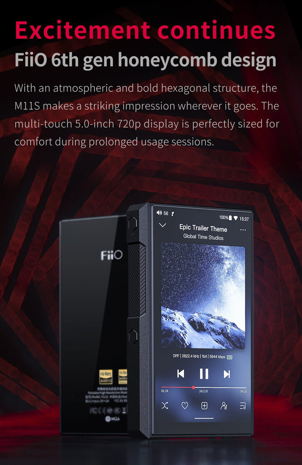 FiiO M11s High-Res Portable DAP (Digital Audio Player) – Apos Audio