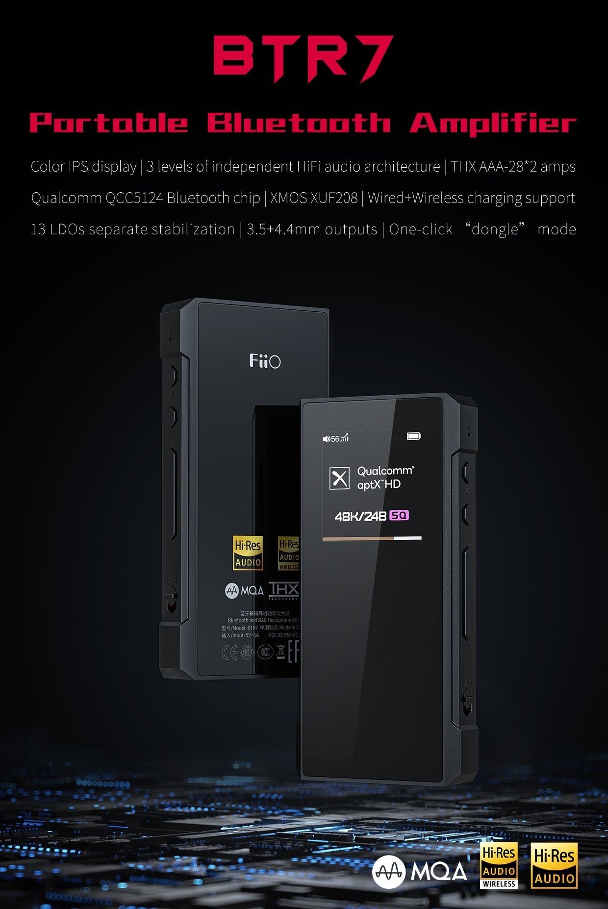 FiiO BTR7 Portable Hi-Fi Bluetooth DAC/Amp – Apos Audio