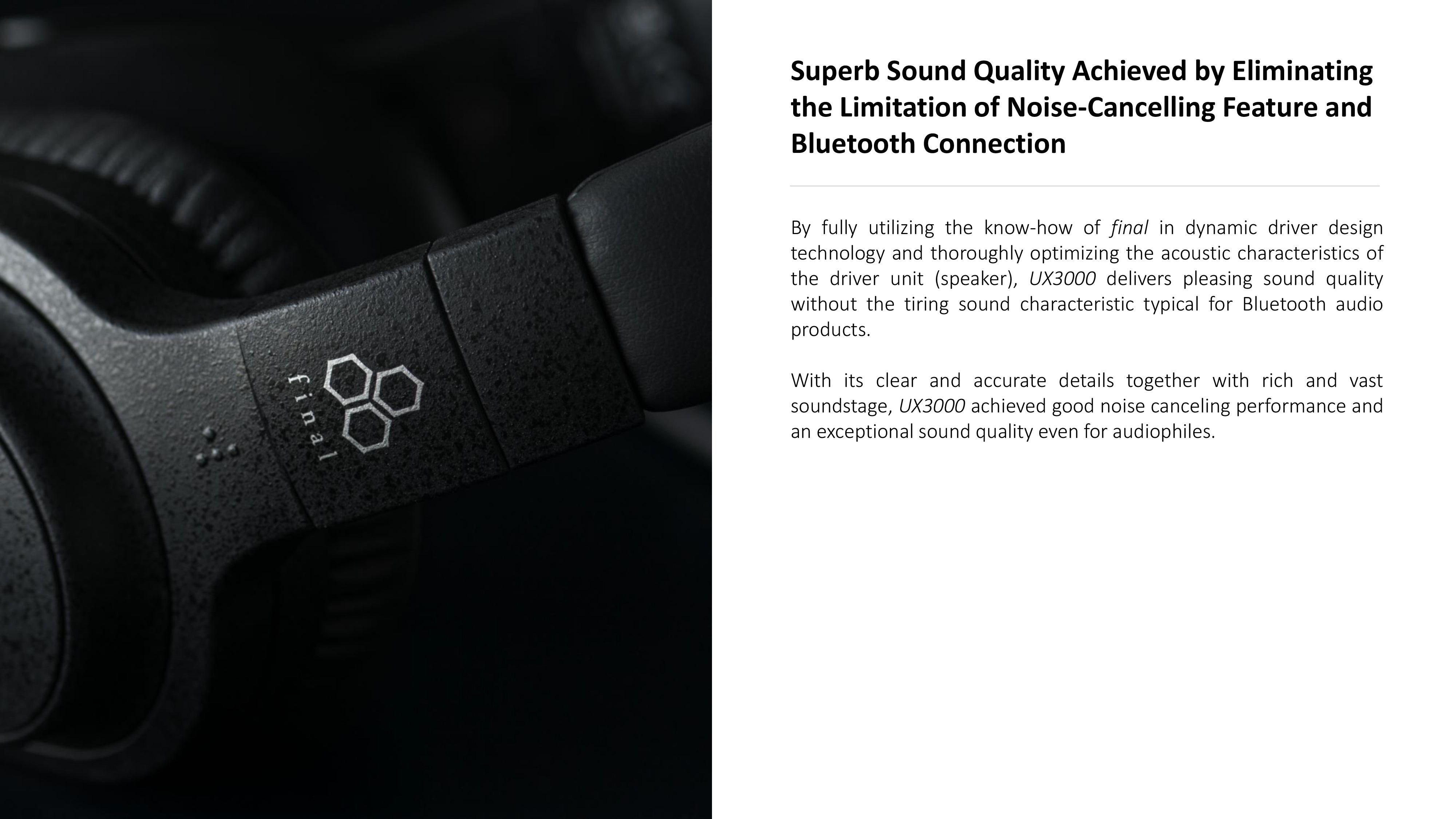 final UX3000 ANC Bluetooth Headphone – Apos