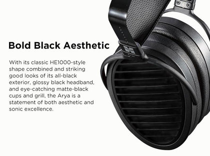 HIFIMAN Arya Planar Magnetic Headphone - Stealth Magnet Version