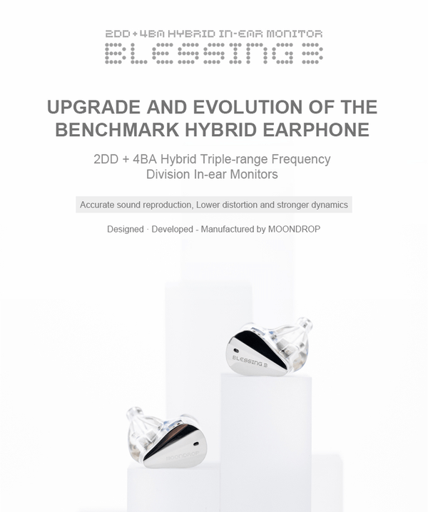 Moondrop Blessing 3 In-Ear Monitor (IEM) Hybrid Earphones – Apos