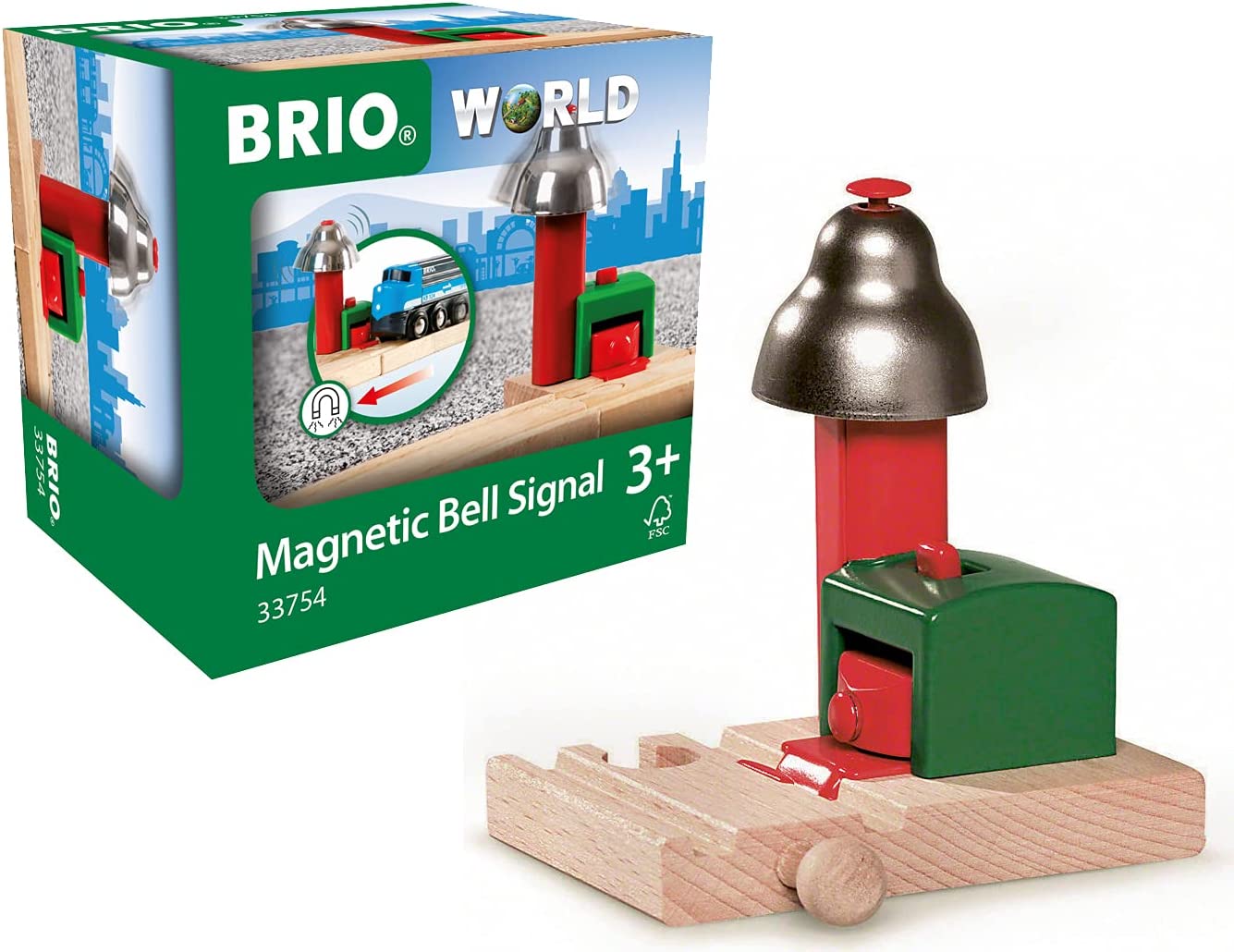 BRIO World - 33280 Freight Goods Station | Toy Train Accessories for Kids  Age 3 and Up , Green