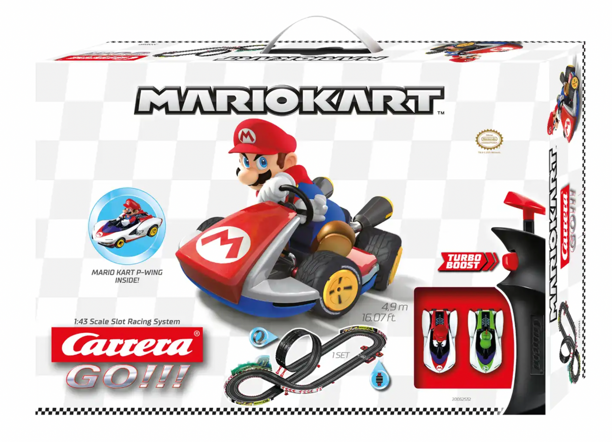 Carrera GO!!! Mario Kart P-Wing 1:43 Slot Car Racing Set – Rails of  Sheffield