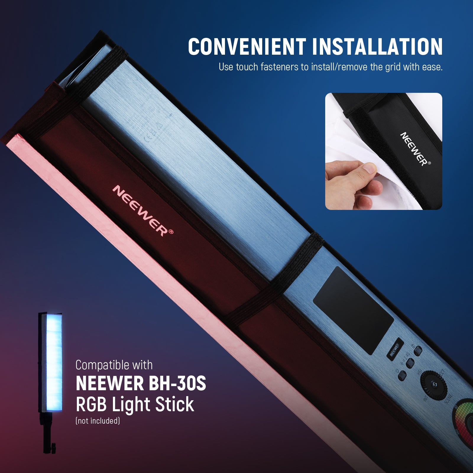 Neewer RGB1 Magnetic Handheld LED Light Stick 66600601 B&H Photo