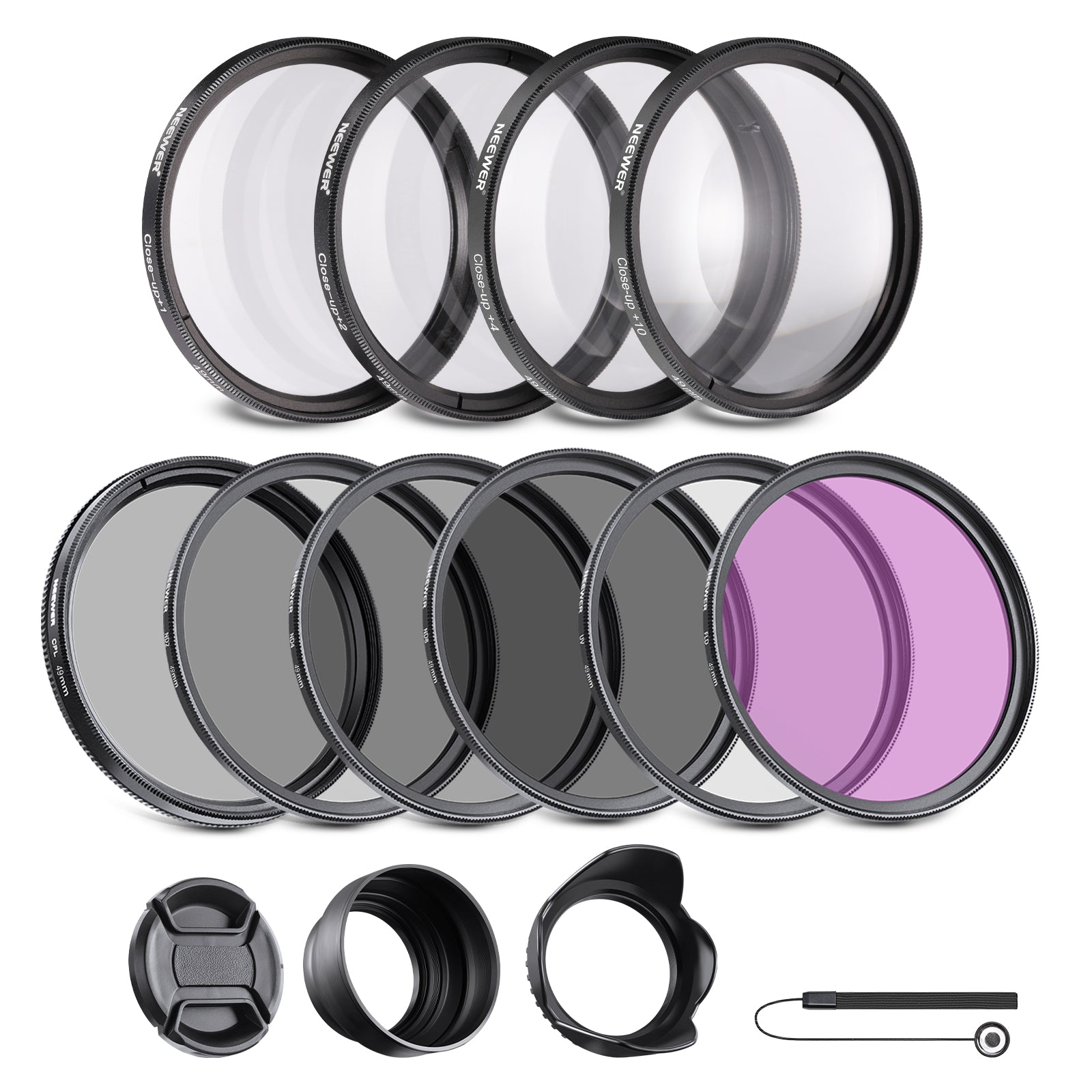 NEEWER 58mm Wide Angle Lens and Filter Kit - NEEWER