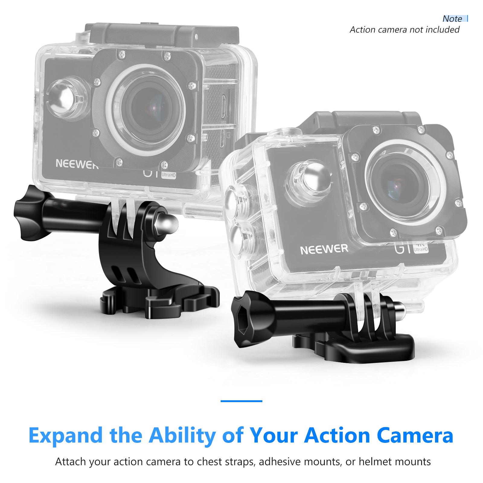 Neewer Kit d'accessoires pour caméra d'action 50 en 1 compatible avec GoPro  Hero10/9/8/7/6/5/4, GoPro Max, GoPro Fusion, Insta3