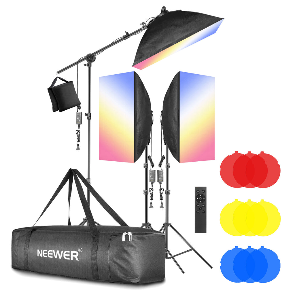 neewer 700w photography softbox lighting kit