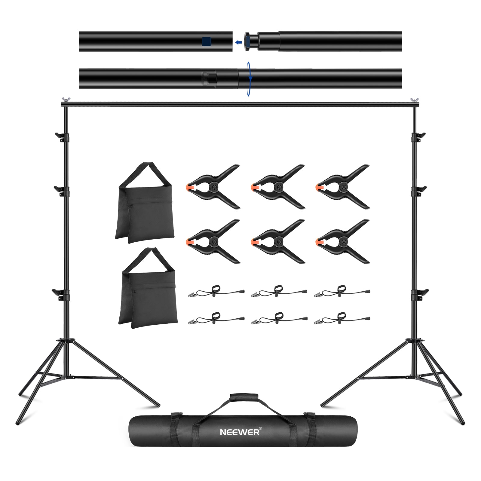 NEEWER  Adjustable Backdrop Stand Kit - NEEWER – 