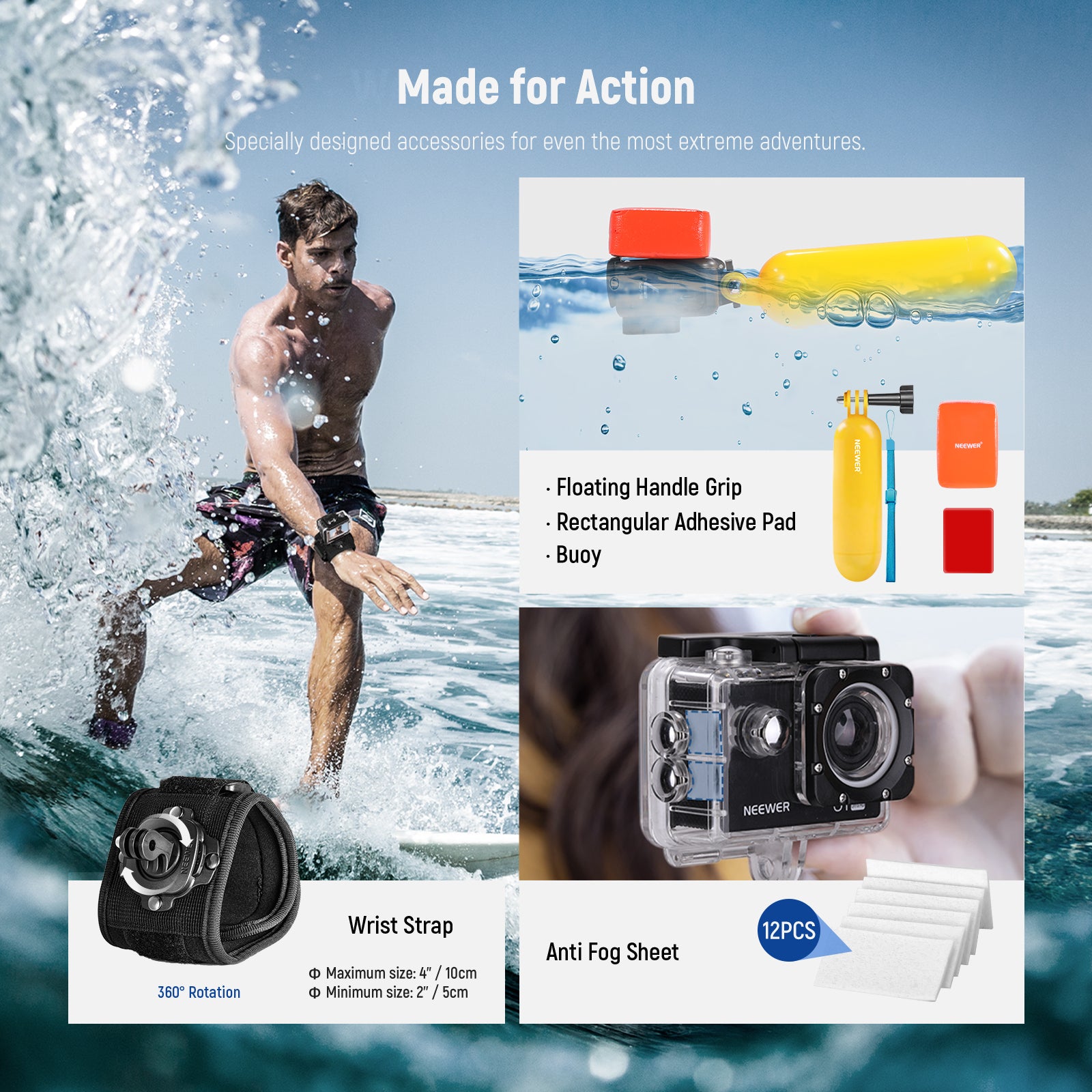 50-in-1 Sports Action Camera Complete Set – Mobility Paradise