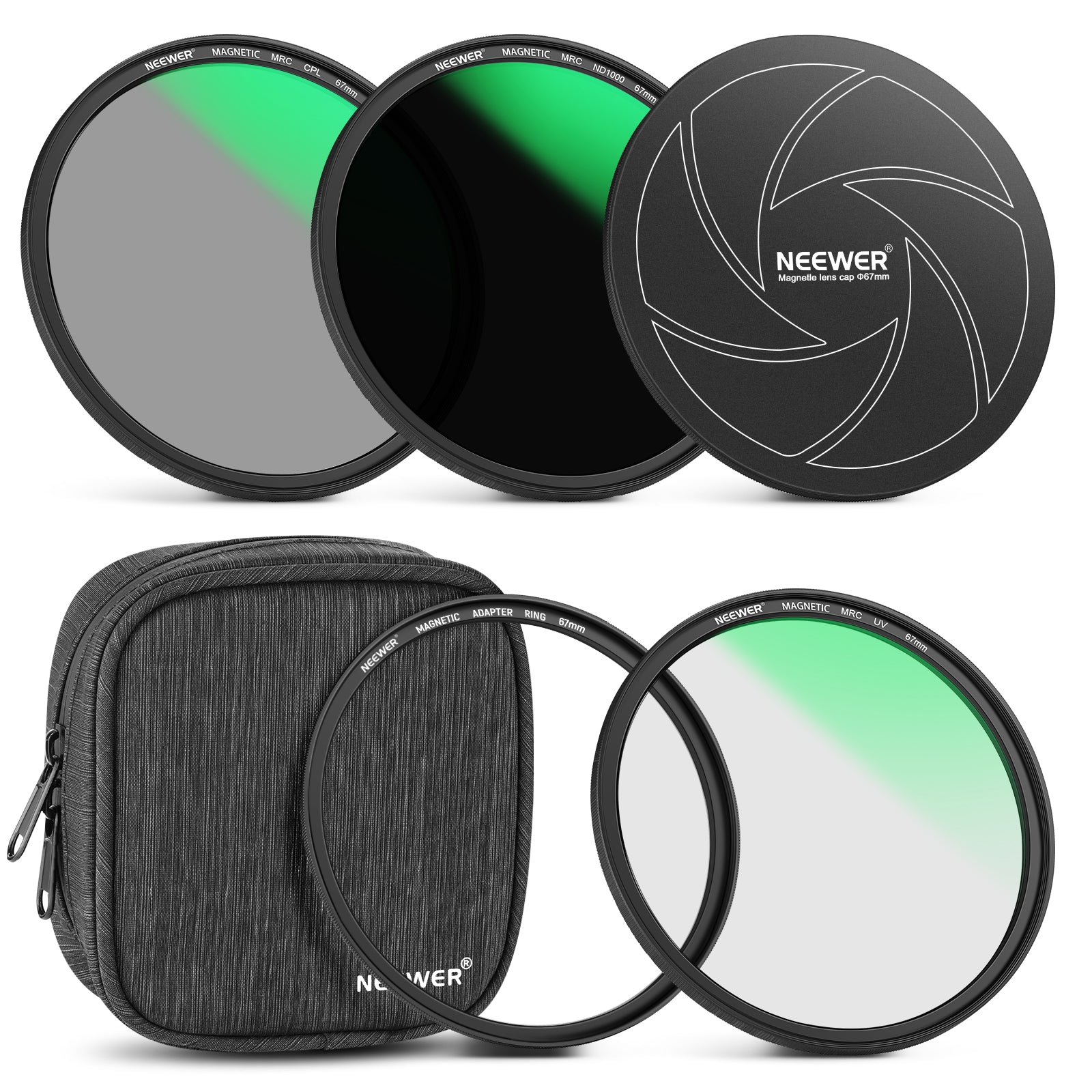 NEEWER 4-in-1 Magnetic Lens Filter Kit - NEEWER