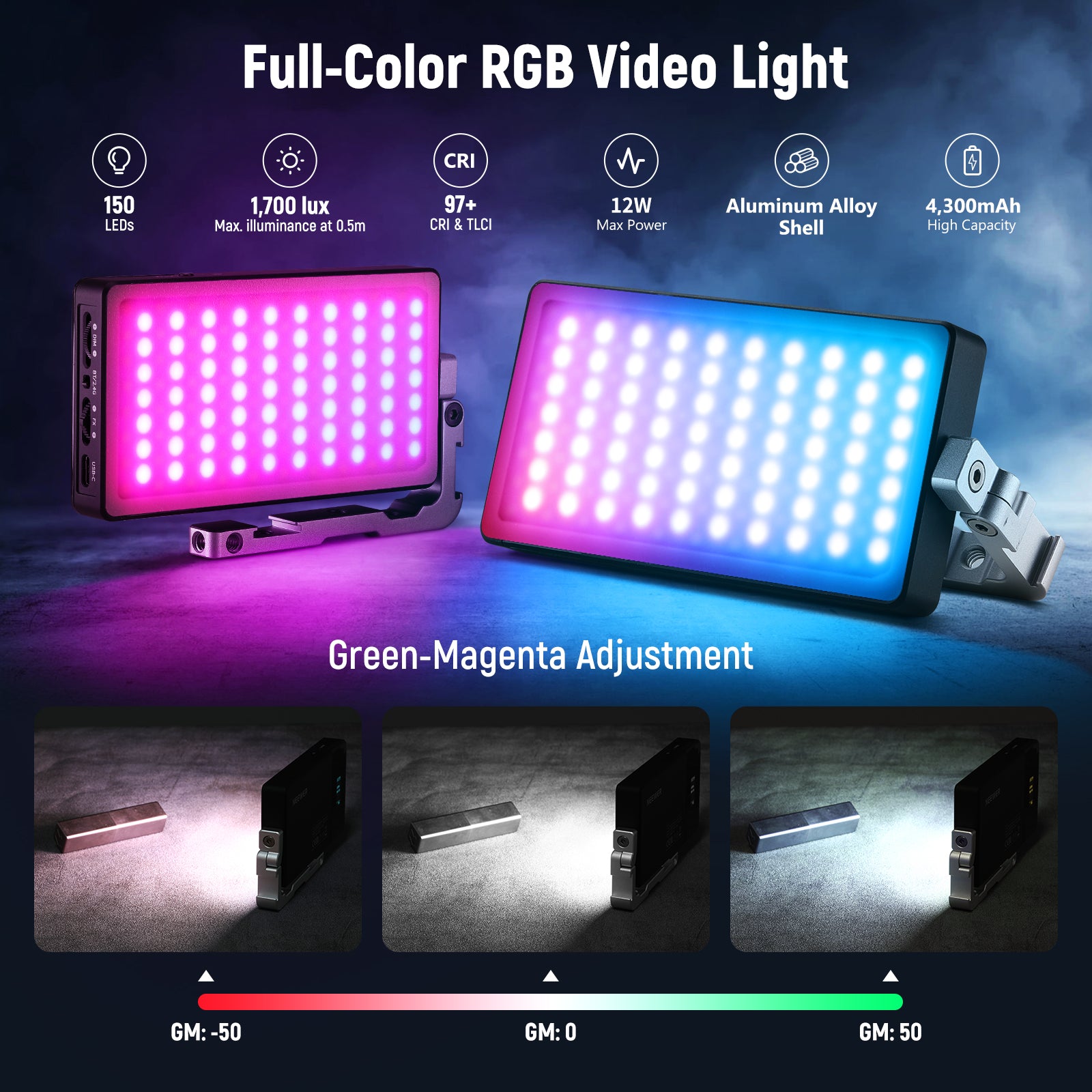 Neewer Demo  RGB Panel LED Light 