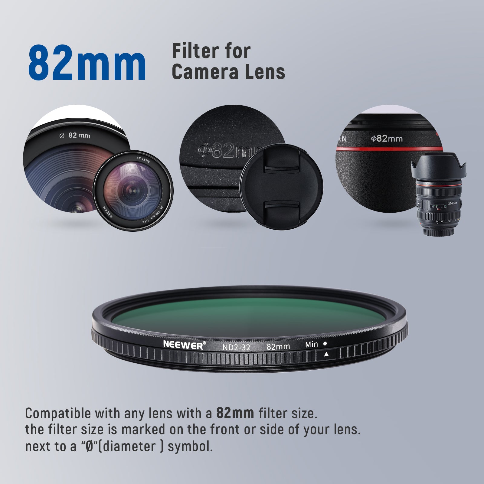 NEEWER MRC Variable ND2-ND400 Lens Filter - NEEWER