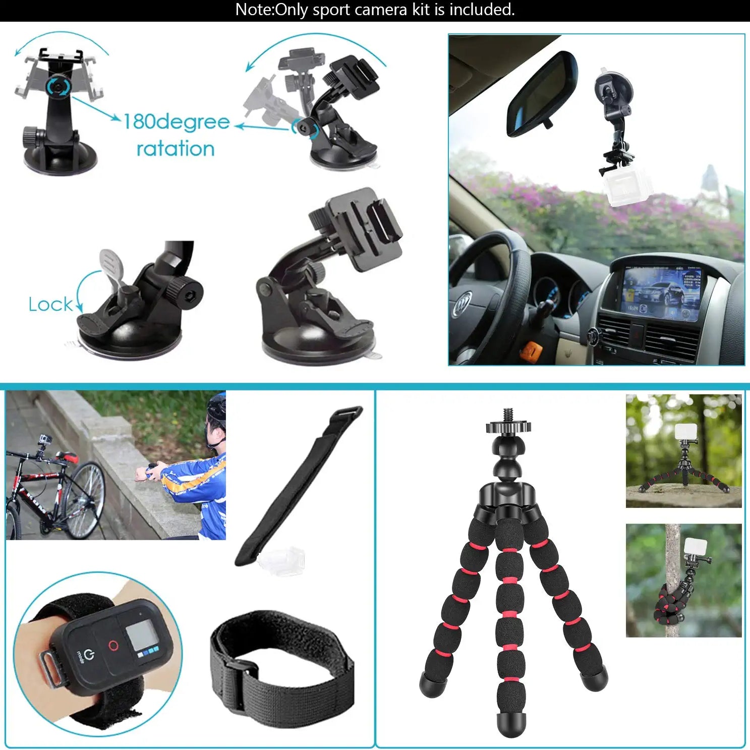 Kit d'accessoires pour GoPro 11/GoPro 10/GoPro 9 Black [10PCS], Boîtier  Protection Silicone avec Cordon+6PCS Films de Protection d'écran + 3PCS  Housse