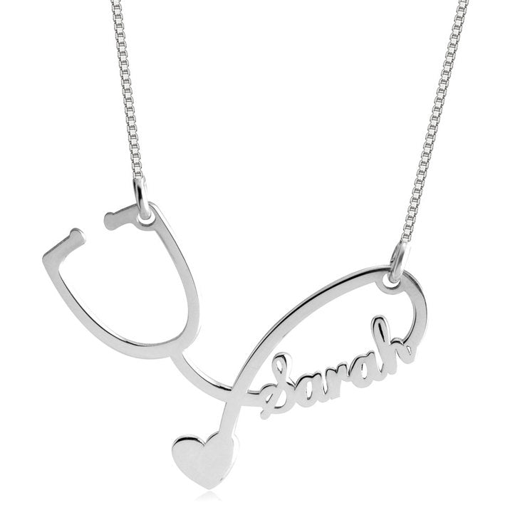 stethoscope name pendant