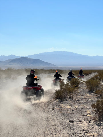 Las Vegas ATV Tour Group Riding in the Desert