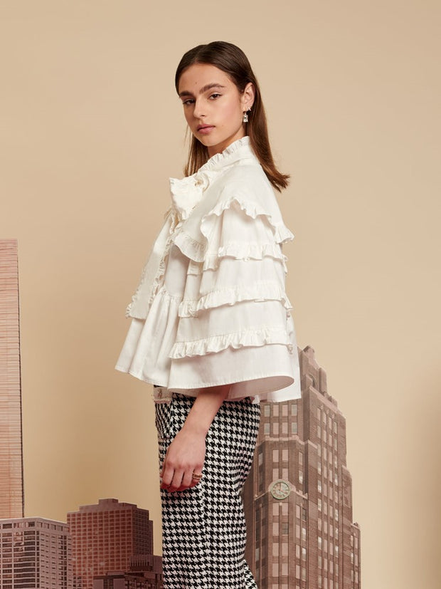 好きに sister jane Metropolis Ruffle Bow Blouse sleepyhollowevents.com