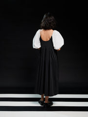 <b>Ghospell</b> Birdie Contrast Midi Dress