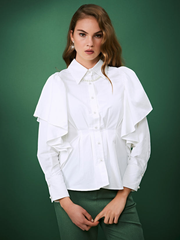 girls ruffle blouse