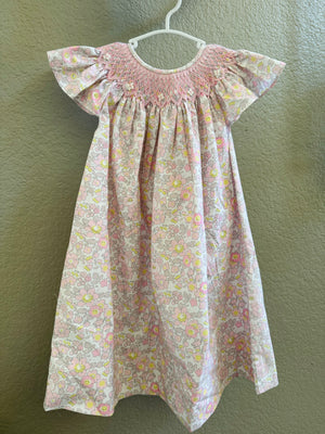 Pink Floral Spring Smocked Dress - Oh Yeah Boutique
