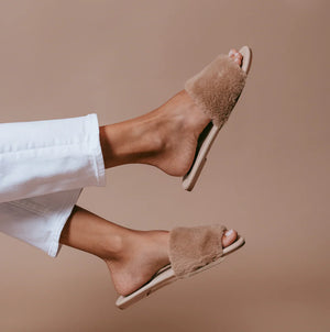 Ziela Sable Fur Slides - Oh Yeah Boutique