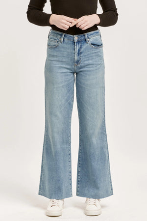 Fiona High Rise Wide Leg Jeans - Artic Denim - Oh Yeah Boutique