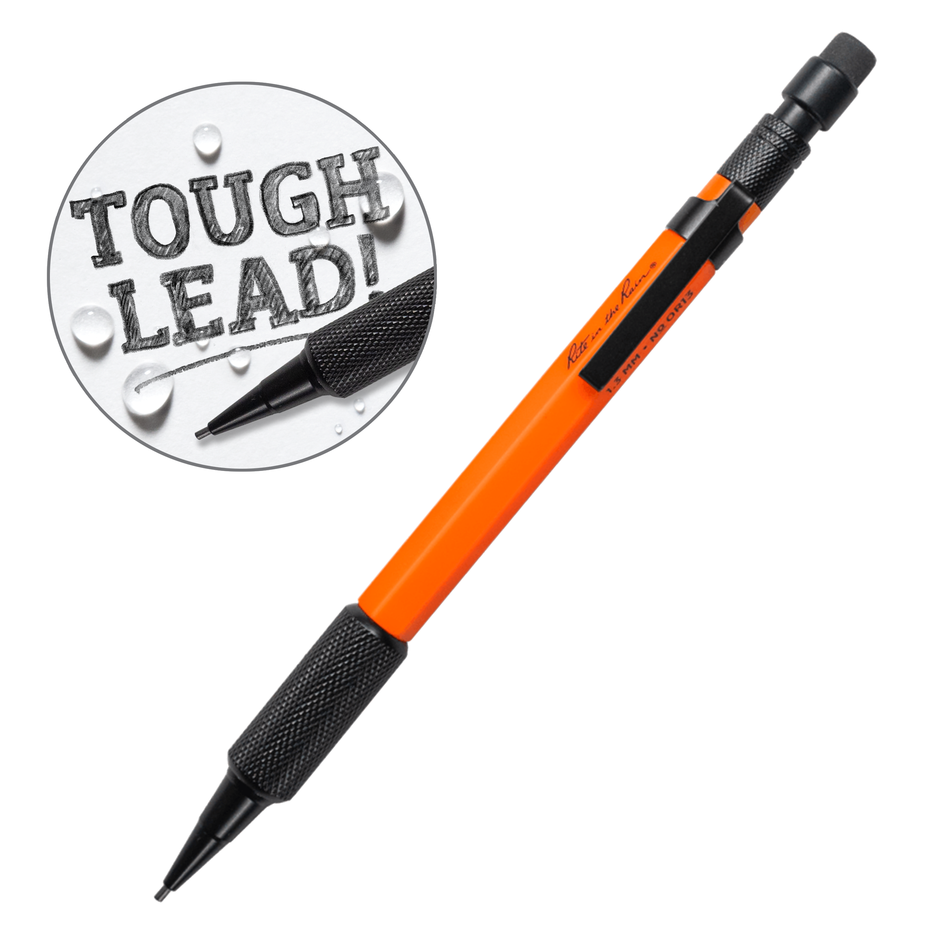 Rite in the Rain Mechanical Clicker Pencil, Orange