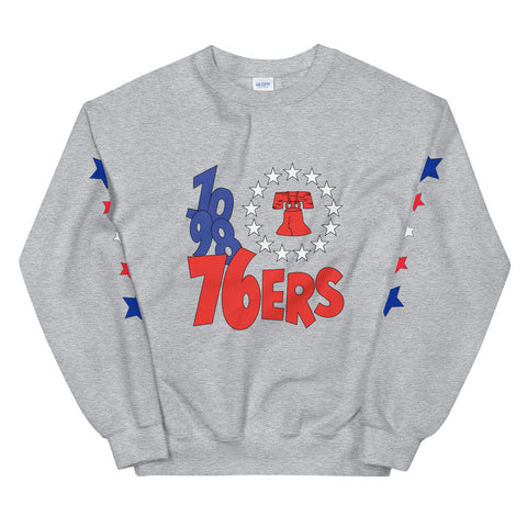 sixers crewneck sweatshirt