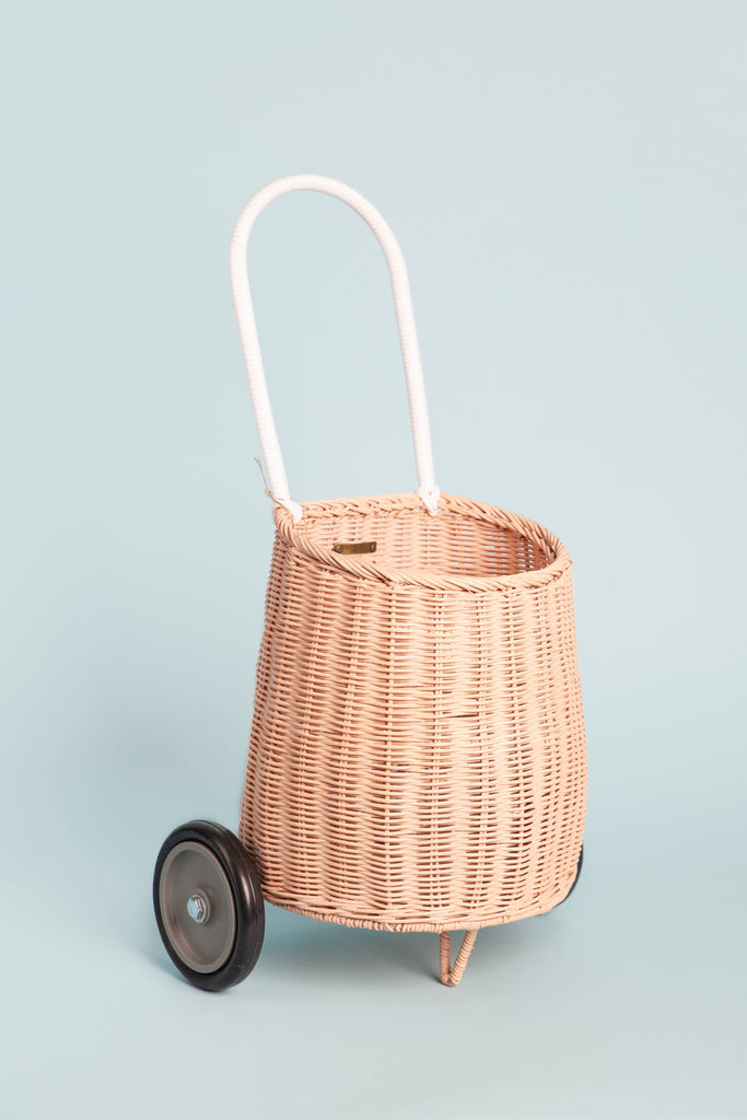 Rattan Tulip Basket - Nude – Olli Ella USA