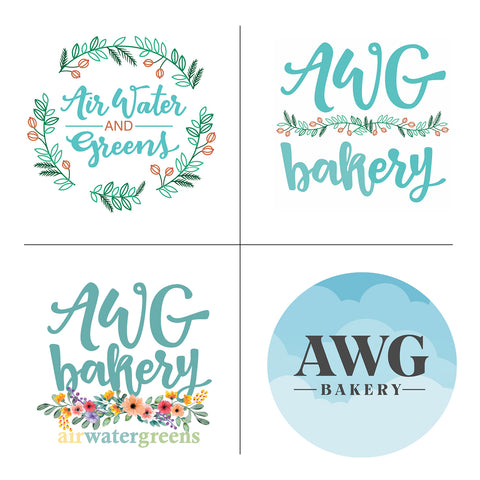 Four AWG Logo Designs