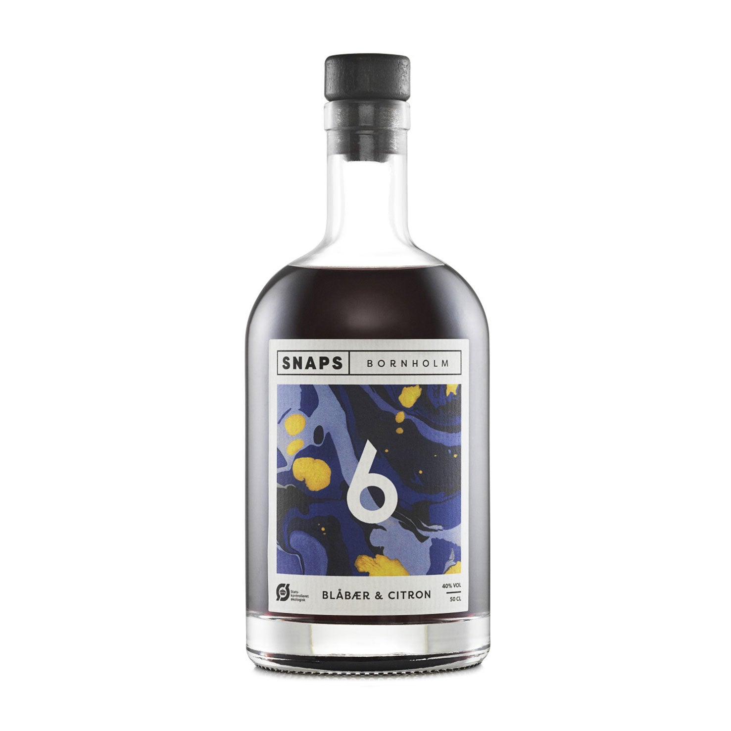 Billede af No. 6 Blåbær & Citron Snaps 40% - 50 cl