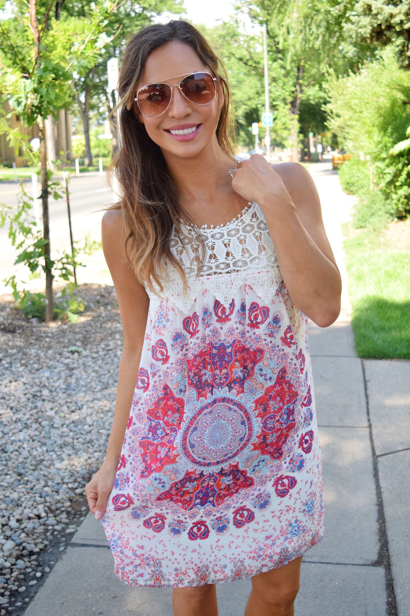 Strawberry Fields Crochet Summer Dress | GG Boutique