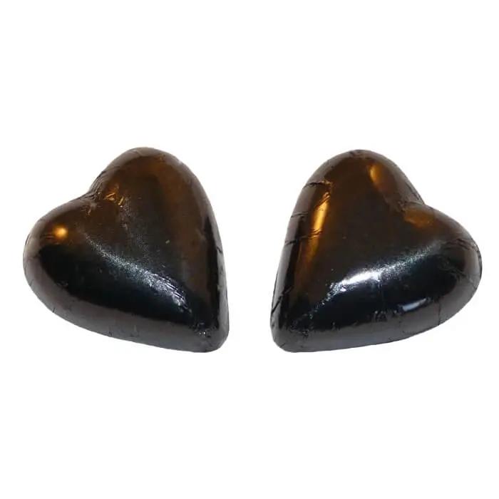 Chocolate Hearts Black | Buy Lollies Online | Crazy Candies