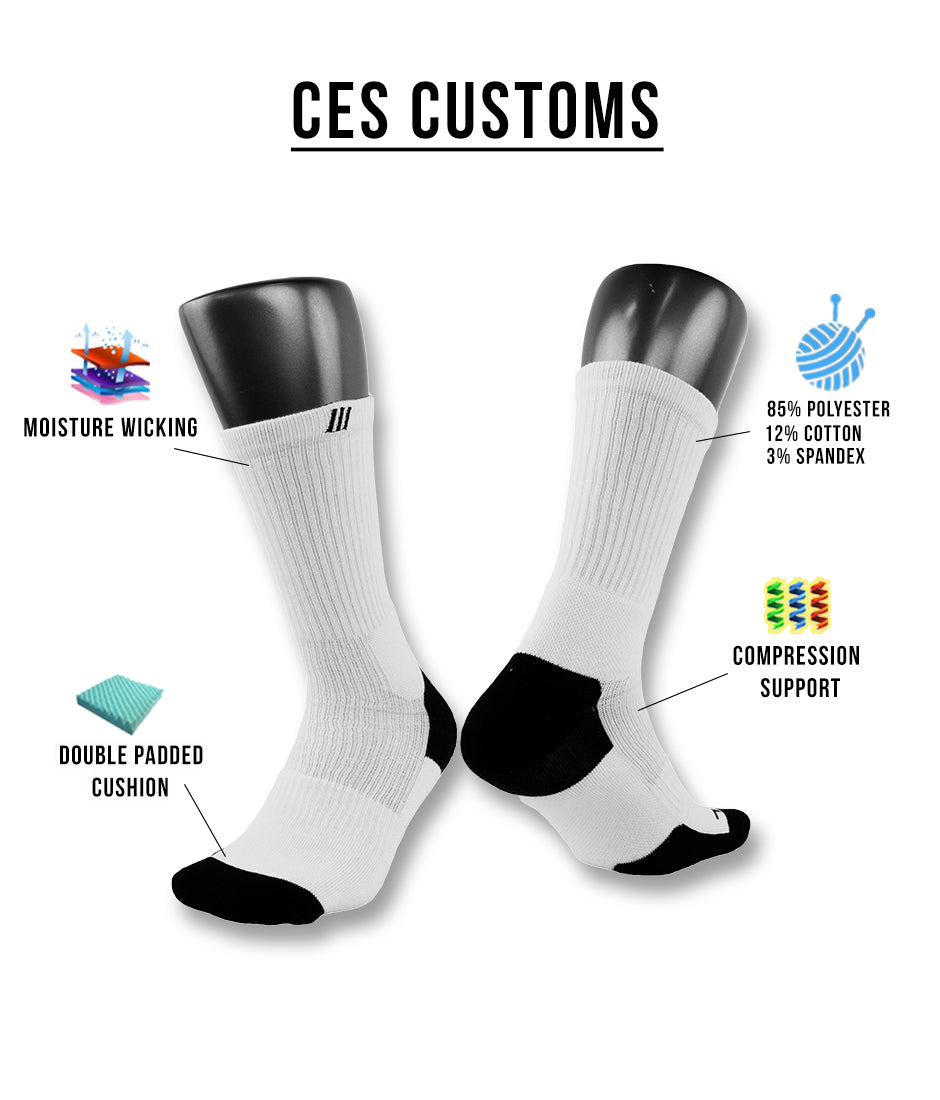 CES Custom Socks Infograph