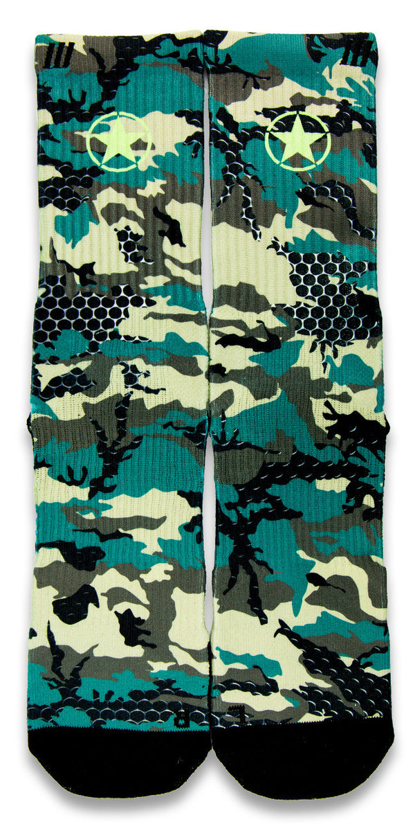 Army Camy Pro CES Custom Socks | CustomizeEliteSocks.com™