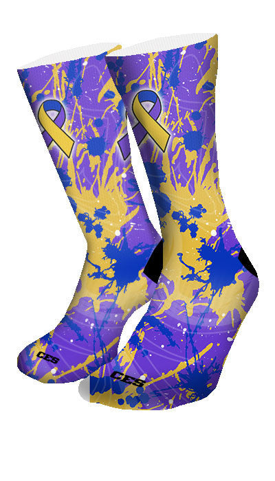 Bladder Cancer Custom Elite Socks | CustomizeEliteSocks.com™