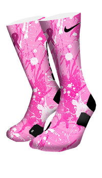 breast cancer elite socks