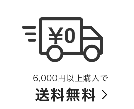 6,000円以上の購入で送料無料